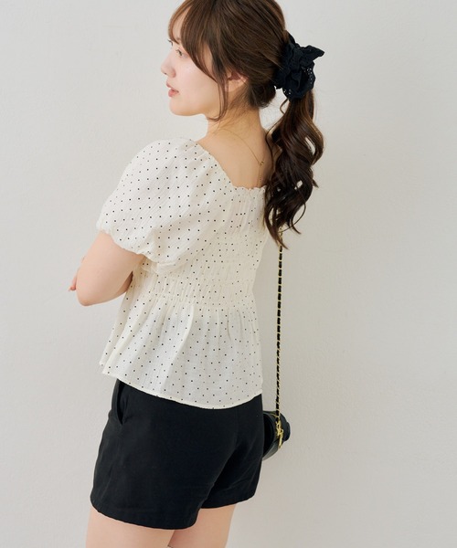 Another Branch olive des olive(アナザーブランチオリーブデオリーブ)の「2WAYシャーリングパフ袖ブラウス(シャツ/ブラウス・レディース・チェック/ドット/その他11・FREE)」の13枚目の写真