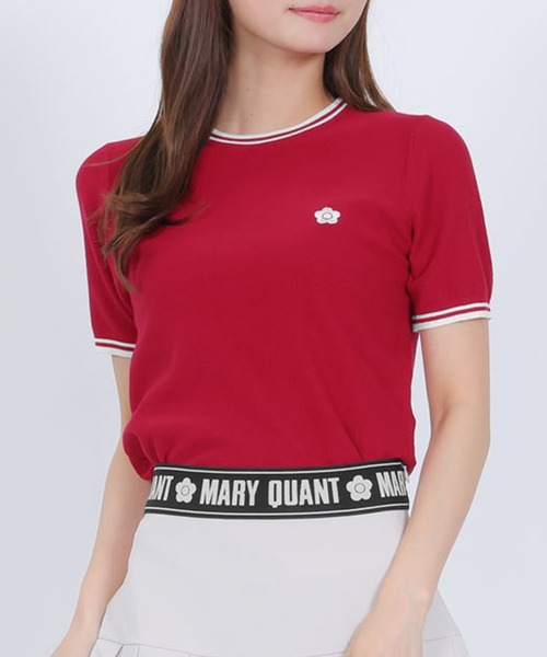 MARY QUANT(マリークワント)の「ラインニット プルオーバー(Tシャツ/カットソー・レディース・ブラック/レッド/ホワイト/グレー・M)」の4枚目の写真