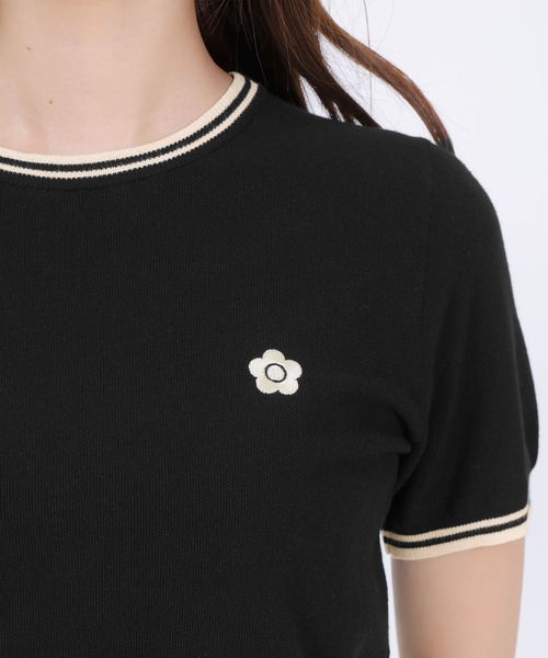 MARY QUANT(マリークワント)の「ラインニット プルオーバー(Tシャツ/カットソー・レディース・ブラック/レッド/ホワイト/グレー・M)」の9枚目の写真