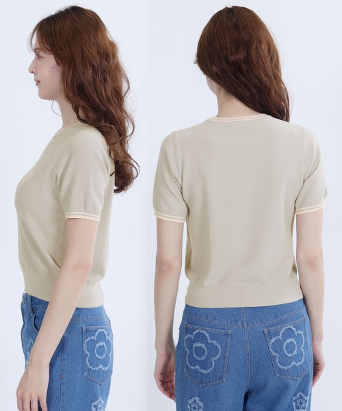 MARY QUANT(マリークワント)の「ラインニット プルオーバー(Tシャツ/カットソー・レディース・ブラック/レッド/ホワイト/グレー・M)」の13枚目の写真