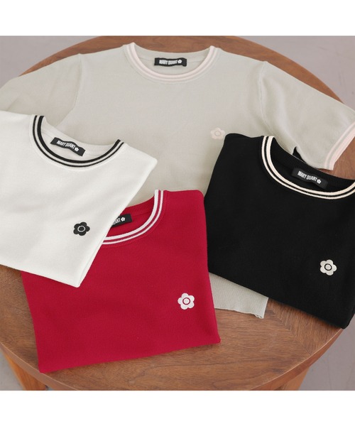 MARY QUANT(マリークワント)の「ラインニット プルオーバー(Tシャツ/カットソー・レディース・ブラック/レッド/ホワイト/グレー・M)」の22枚目の写真
