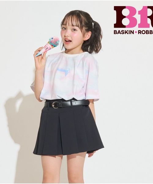 サーティワン】【接触冷感】マーブル柄ビッグ半袖Tシャツ（Tシャツ