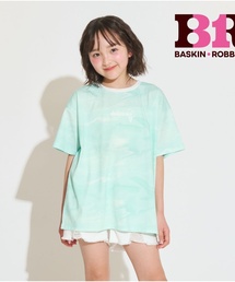 PINK-latte（ピンクラテ）の「【サーティワン】【接触冷感】マーブル柄ビッグ半袖Tシャツ（Tシャツ/カットソー）」