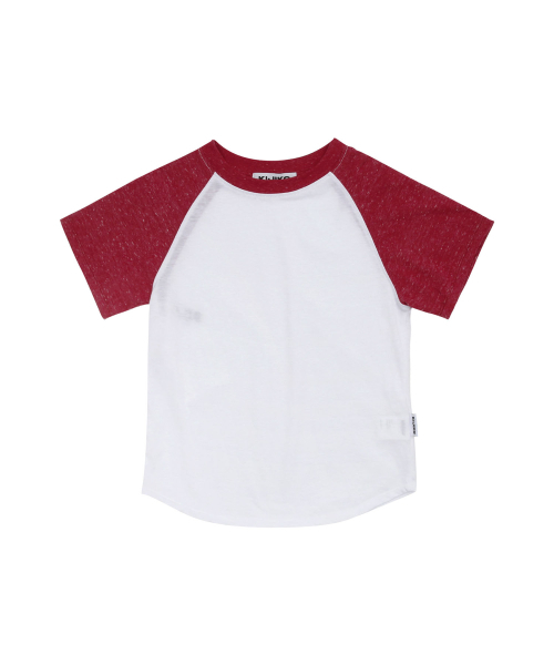 KIJIKO（キジコ）の「ke403. Back Logo Raglan Tee Red（Tシャツ/カットソー・レディース・レッド・FREE）」の6枚目の写真