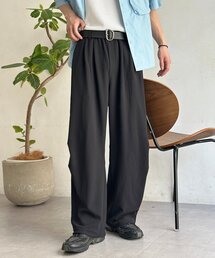 ジョーゼットニータックワイドパンツ