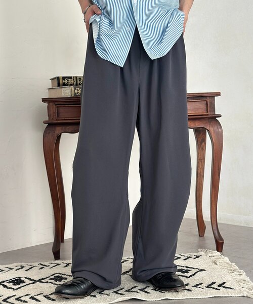 CPCM（シーピーシーエム）の「ジョーゼットニータックワイドパンツ（その他パンツ・メンズ・ブラウン/グリーン/ブラック/チャコールグレー・MEDIUM/LARGE）」の17枚目の写真
