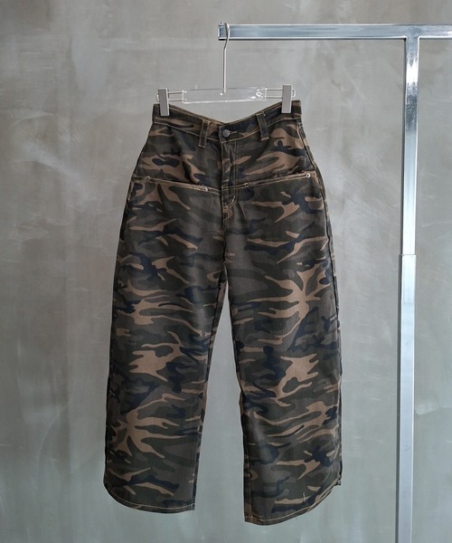 WESTBOY(ウエストボーイ)の「Y2K カモフラージュ ワイドカーゴパンツ WO26S13PT02(カーゴパンツ・メンズ・カモフラージュ・M/L)」の11枚目の写真