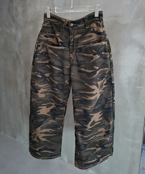 WESTBOY(ウエストボーイ)の「Y2K カモフラージュ ワイドカーゴパンツ WO26S13PT02(カーゴパンツ・メンズ・カモフラージュ・M/L)」の13枚目の写真