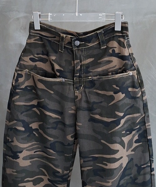 WESTBOY(ウエストボーイ)の「Y2K カモフラージュ ワイドカーゴパンツ WO26S13PT02(カーゴパンツ・メンズ・カモフラージュ・M/L)」の14枚目の写真