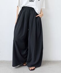 《WEB限定》ワイドギャザーパンツ
