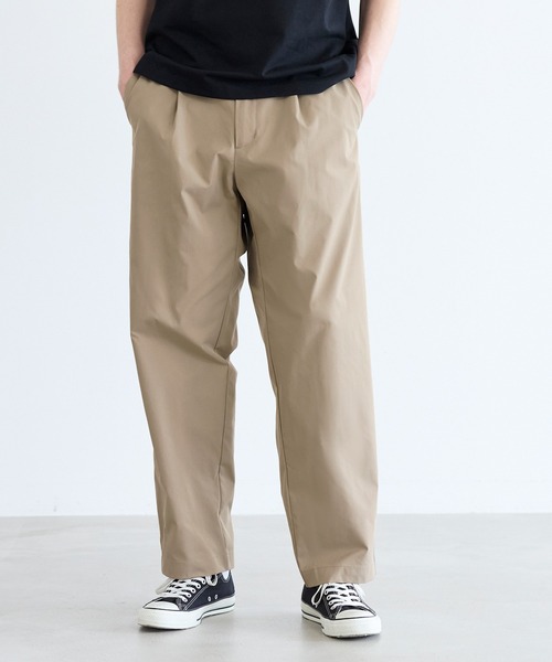 coca(coca)(コカ)の「ツイルワンタックテーパードパンツ(その他パンツ・メンズ・ベージュ/ブラック・L/M/XL)」の5枚目の写真