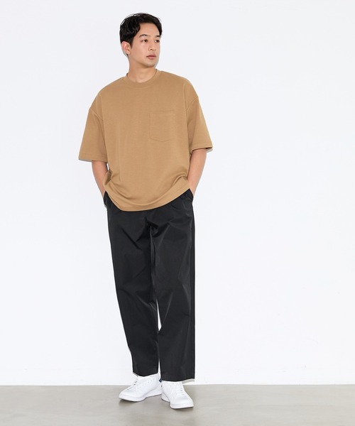 coca(coca)(コカ)の「ツイルワンタックテーパードパンツ(その他パンツ・メンズ・ベージュ/ブラック・L/M/XL)」の6枚目の写真