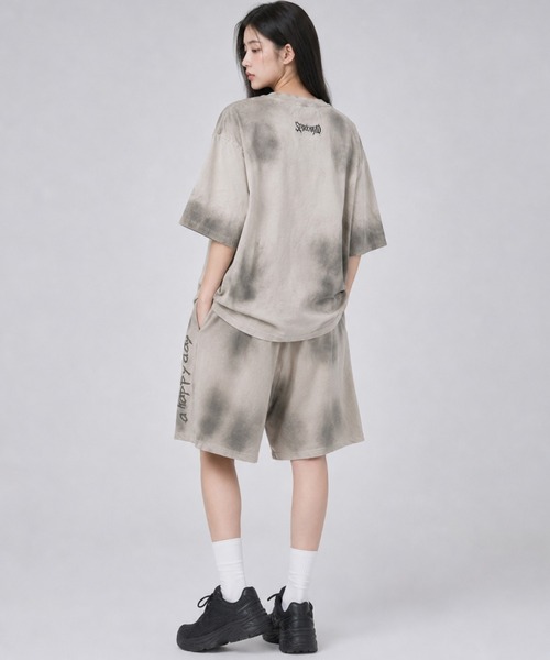 mushwear(マッシュウェア)の「【セットアップ対応】ヴィンテージハーフパンツ(スウェットパンツ・メンズ・アイボリー/ブラック・LARGE/X-LARGE/SMALL/MEDIUM)」の4枚目の写真