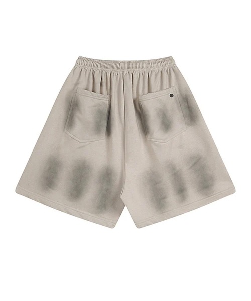 mushwear(マッシュウェア)の「【セットアップ対応】ヴィンテージハーフパンツ(スウェットパンツ・メンズ・アイボリー/ブラック・LARGE/X-LARGE/SMALL/MEDIUM)」の8枚目の写真