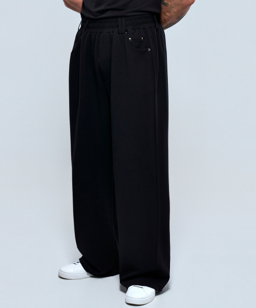 PHYSICAL GARMENTS（フィジカルガーメンツ）の「P2637 ベルトステッチパンツ[2COLOR]（その他パンツ・メンズ・チャコール/ブラック・1/2）」の3枚目の写真