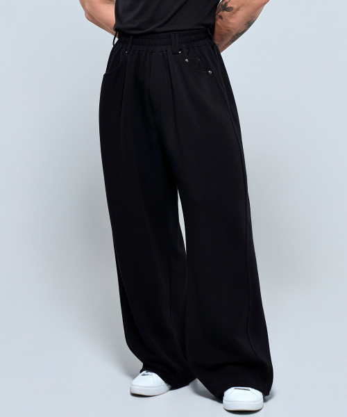 PHYSICAL GARMENTS（フィジカルガーメンツ）の「P2637 ベルトステッチパンツ[2COLOR]（その他パンツ・メンズ・チャコール/ブラック・1/2）」の5枚目の写真