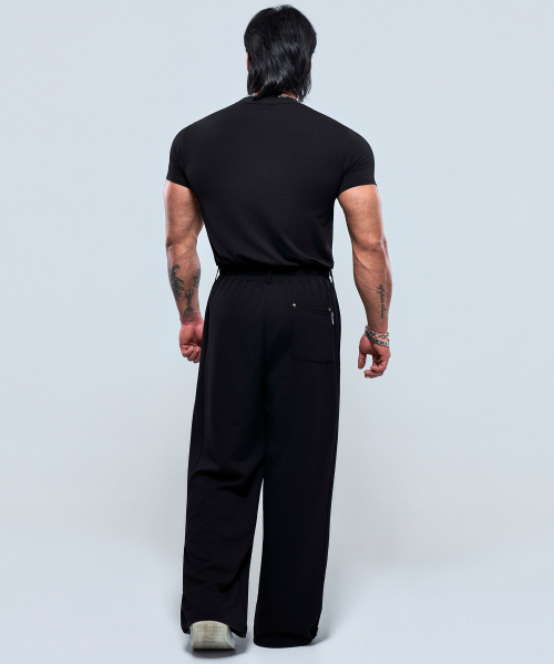 PHYSICAL GARMENTS（フィジカルガーメンツ）の「P2637 ベルトステッチパンツ[2COLOR]（その他パンツ・メンズ・チャコール/ブラック・1/2）」の12枚目の写真