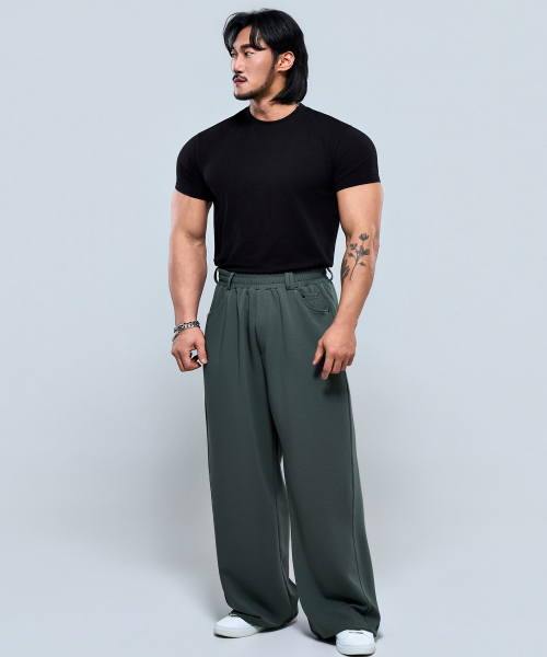 PHYSICAL GARMENTS（フィジカルガーメンツ）の「P2637 ベルトステッチパンツ[2COLOR]（その他パンツ・メンズ・チャコール/ブラック・1/2）」の14枚目の写真