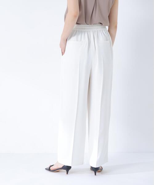 NATURAL BEAUTY BASIC（ナチュラルビューティーベーシック）の「ナローリボンイージパンツ（その他パンツ・レディース・ブラック/キャメル/オフホワイト・MEDIUM/P/S/SMALL）」の14枚目の写真