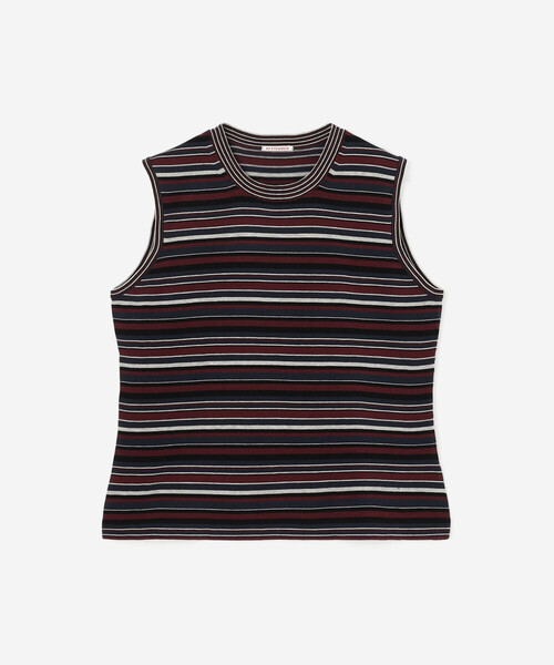 RYE TENDER(ライテンダー)の「RYE TENDER |〈別注〉ボーダー ノースリーブニット WOMEN(ニット/セーター・レディース・ブラウン系その他/グレー系その他・0)」の3枚目の写真