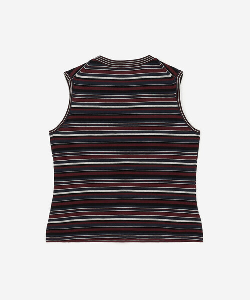RYE TENDER(ライテンダー)の「RYE TENDER |〈別注〉ボーダー ノースリーブニット WOMEN(ニット/セーター・レディース・ブラウン系その他/グレー系その他・0)」の4枚目の写真