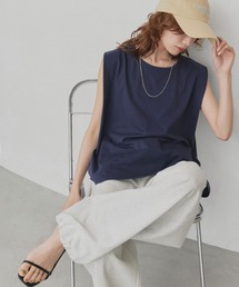 サイドタック ノースリーブ Tシャツ