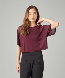 シアーリブバッククロスTシャツ