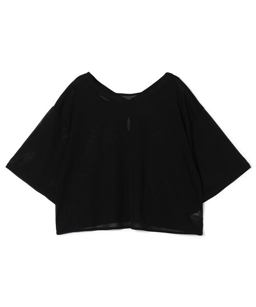 Chacott（チャコット）の「シアーリブバッククロスTシャツ（その他トップス・レディース・クリアブルー/ワインレッド/ブラック・M）」の22枚目の写真