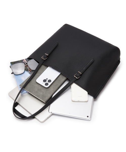 GUSCIO(グッシオ)の「【グッシオベーシック】ビジネストートバッグ 通勤通学(ビジネスバッグ・レディース・ダークブラウン/ブラック/ネイビー/グレイッシュベージュ・FREE)」の5枚目の写真