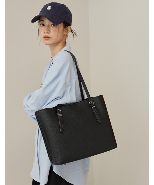 GUSCIO(グッシオ)の「【グッシオベーシック】ビジネストートバッグ 通勤通学(ビジネスバッグ・レディース・ダークブラウン/ブラック/ネイビー/グレイッシュベージュ・FREE)」の14枚目の写真