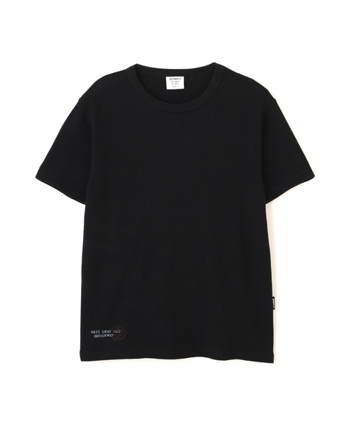 AVIREX(アヴィレックス)の「MINI WAFFLE C-NECK T-SHIRT "U.S.N." / ミニワッフル クルーネック 半袖 Tシャツ / AVIREX / アヴィレックス(Tシャツ/カットソー・メンズ・ホワイト/グリーン系カモフラージュ/ブラック・LARGE/MEDIUM/SMALL/X-LARGE)」の10枚目の写真