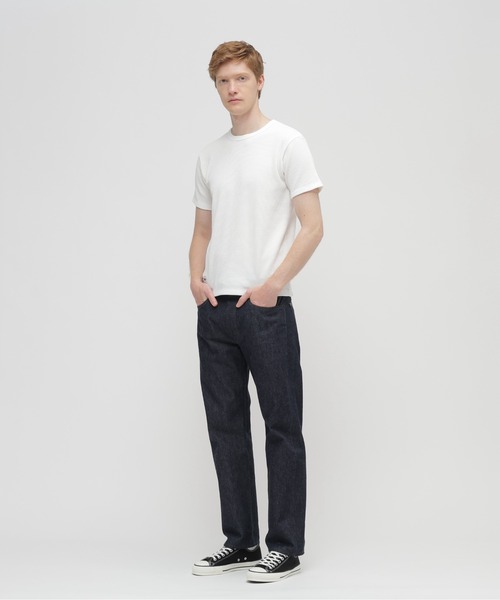 AVIREX(アヴィレックス)の「MINI WAFFLE C-NECK T-SHIRT "U.S.N." / ミニワッフル クルーネック 半袖 Tシャツ / AVIREX / アヴィレックス(Tシャツ/カットソー・メンズ・ホワイト/グリーン系カモフラージュ/ブラック・LARGE/MEDIUM/SMALL/X-LARGE)」の22枚目の写真