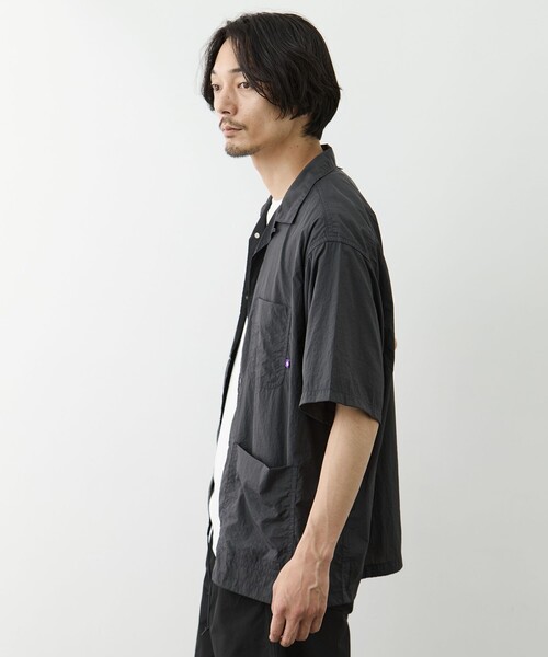 THE NORTH FACE PURPLE LABEL(ザ ノースフェイス パープルレーベル)の「【THE NORTH FACE Purple Label /ザ・ノース・フェイス パープルレーベル】Nylon Taffeta Field S/S Shirt(シャツ/ブラウス・メンズ・ベージュ/ブラック・M/L)」の4枚目の写真