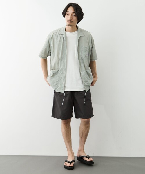 THE NORTH FACE PURPLE LABEL(ザ ノースフェイス パープルレーベル)の「【THE NORTH FACE Purple Label /ザ・ノース・フェイス パープルレーベル】Nylon Taffeta Field S/S Shirt(シャツ/ブラウス・メンズ・ベージュ/ブラック・M/L)」の16枚目の写真