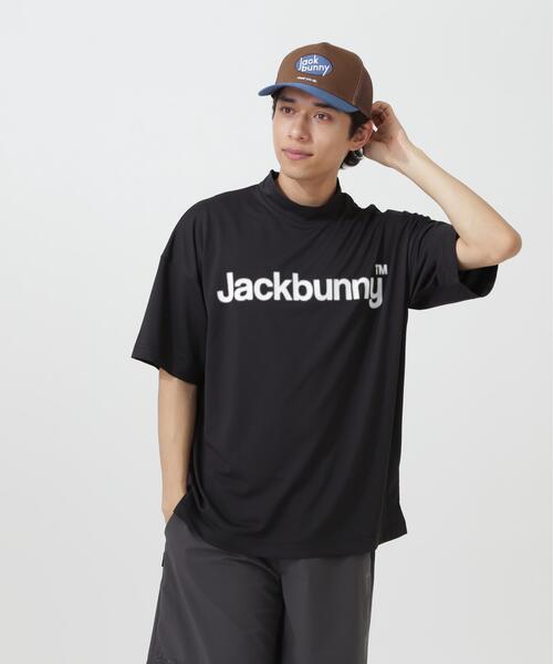 Jack Bunny!!(ジャックバニー)の「【Jack Bunny!!】ハイストレッチ変形メッシュ半袖モックネックカットソー(Tシャツ/カットソー・メンズ・ブラック/ホワイト・MEDIUM/LARGE/X-LARGE)」の5枚目の写真