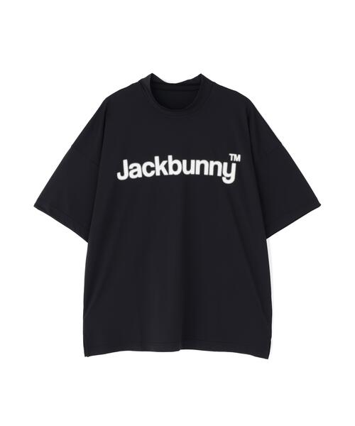 Jack Bunny!!(ジャックバニー)の「【Jack Bunny!!】ハイストレッチ変形メッシュ半袖モックネックカットソー(Tシャツ/カットソー・メンズ・ブラック/ホワイト・MEDIUM/LARGE/X-LARGE)」の7枚目の写真