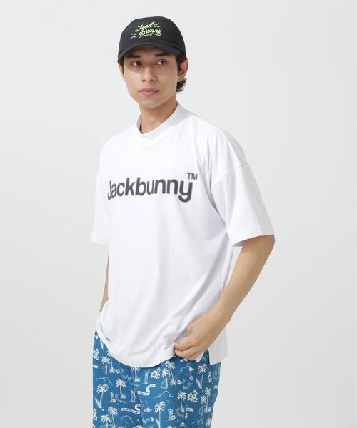 Jack Bunny!!(ジャックバニー)の「【Jack Bunny!!】ハイストレッチ変形メッシュ半袖モックネックカットソー(Tシャツ/カットソー・メンズ・ブラック/ホワイト・MEDIUM/LARGE/X-LARGE)」の10枚目の写真