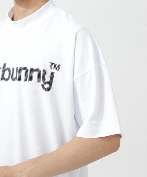 Jack Bunny!!(ジャックバニー)の「【Jack Bunny!!】ハイストレッチ変形メッシュ半袖モックネックカットソー(Tシャツ/カットソー・メンズ・ブラック/ホワイト・MEDIUM/LARGE/X-LARGE)」の14枚目の写真