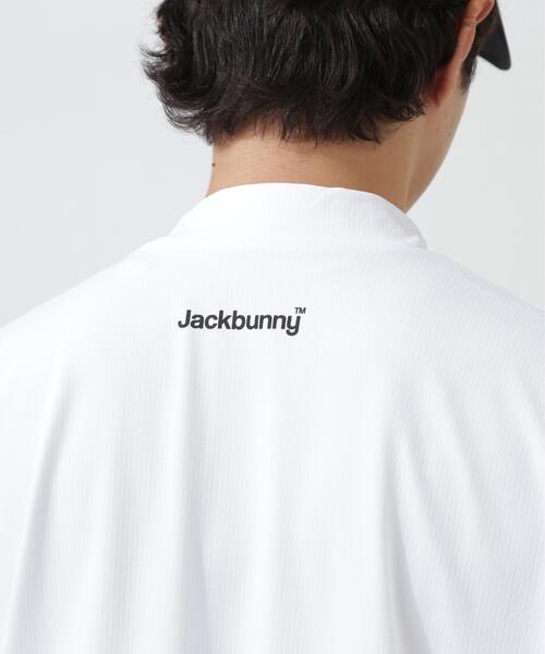 Jack Bunny!!(ジャックバニー)の「【Jack Bunny!!】ハイストレッチ変形メッシュ半袖モックネックカットソー(Tシャツ/カットソー・メンズ・ブラック/ホワイト・MEDIUM/LARGE/X-LARGE)」の16枚目の写真