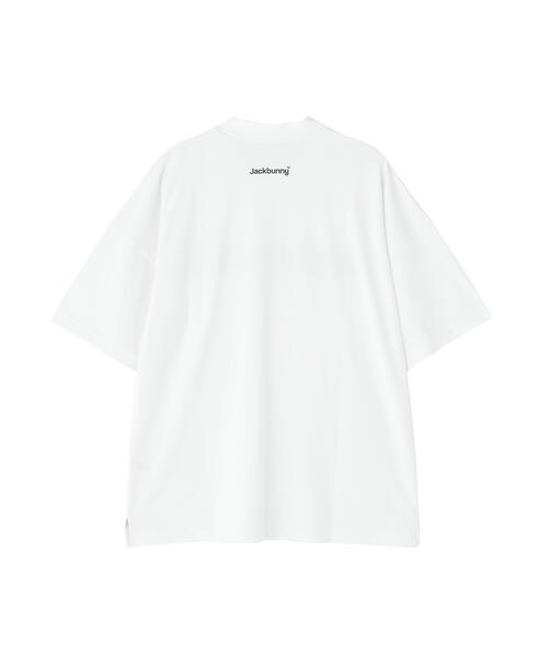 Jack Bunny!!(ジャックバニー)の「【Jack Bunny!!】ハイストレッチ変形メッシュ半袖モックネックカットソー(Tシャツ/カットソー・メンズ・ブラック/ホワイト・MEDIUM/LARGE/X-LARGE)」の18枚目の写真