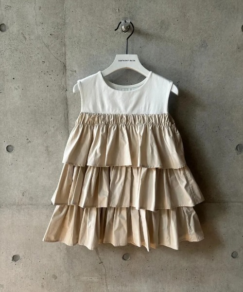 BIRTHDAY BASH(バースデイバッシュ)の「DOCKING TRIPLE FRILL TOPS(ドッキングトリプルフリルトップス)(Tシャツ/カットソー・レディース・ブルー/ホワイト系その他・S/M)」の12枚目の写真