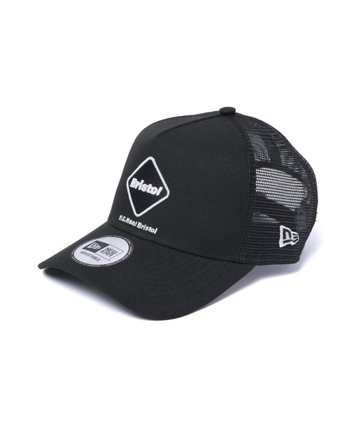 F.C.Real Bristol（エフシーレアルブリストル）の「NEW ERA EMBLEM MESH CAP（キャップ・メンズ・ピンク/ブラック・FREE）」の2枚目の写真
