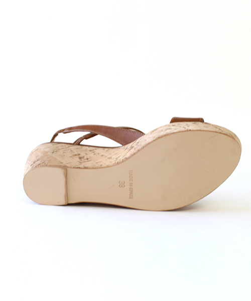 PELLICO（ペリーコ）の「【PELLICO SUNNY】表革コルクウェッジ（サンダル・レディース・ライトブラウン・36/37/38/35）」の6枚目の写真