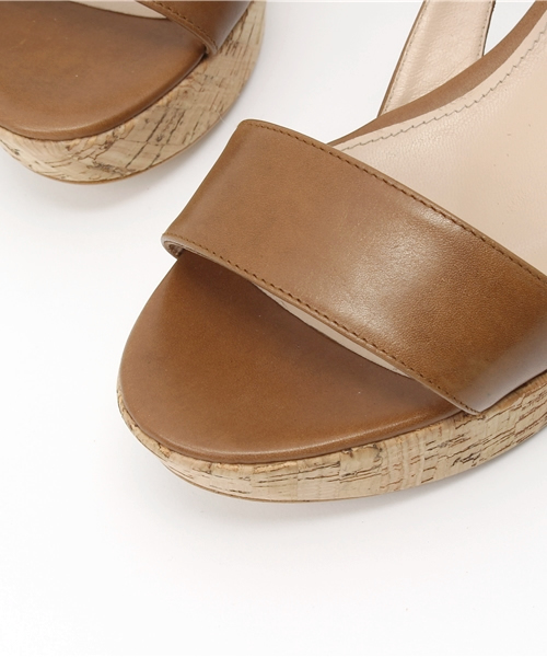 PELLICO（ペリーコ）の「【PELLICO SUNNY】表革コルクウェッジ（サンダル・レディース・ライトブラウン・36/37/38/35）」の7枚目の写真