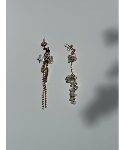 tone(トーン)の「【musk】星型シェルビーズのシックピアス(MA)(ピアス(両耳用)・レディース・ゴールド・FREE)」の3枚目の写真