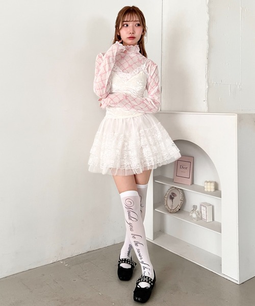 Loueme(ルエム)の「リボンシアーハイネックトップス(Tシャツ/カットソー・レディース・ブルー/ブラック/ピンク・FREE)」の10枚目の写真