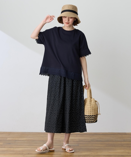 Petit Honfleur(プチオンフルール)の「ロゴモチーフ付きパッカブルハット【UVカット・遮光・遮熱】(ハット・レディース・ブラウン/ベージュ・フリー)」の8枚目の写真
