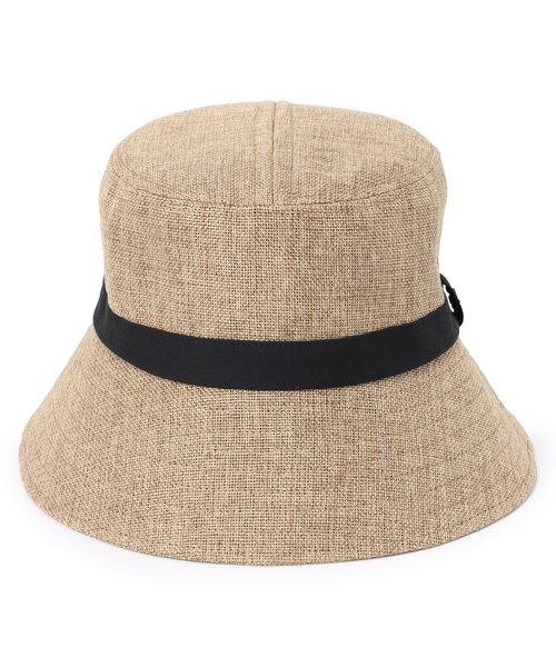 Petit Honfleur(プチオンフルール)の「ロゴモチーフ付きパッカブルハット【UVカット・遮光・遮熱】(ハット・レディース・ブラウン/ベージュ・フリー)」の11枚目の写真