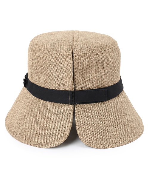 Petit Honfleur(プチオンフルール)の「ロゴモチーフ付きパッカブルハット【UVカット・遮光・遮熱】(ハット・レディース・ブラウン/ベージュ・フリー)」の12枚目の写真