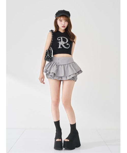 Darich(ダーリッチ)の「DRレースビジューリブニットトップス(ニット/セーター・レディース・ブラック/ホワイト/サックスブルー/ピンク/ミント・FREE)」の17枚目の写真